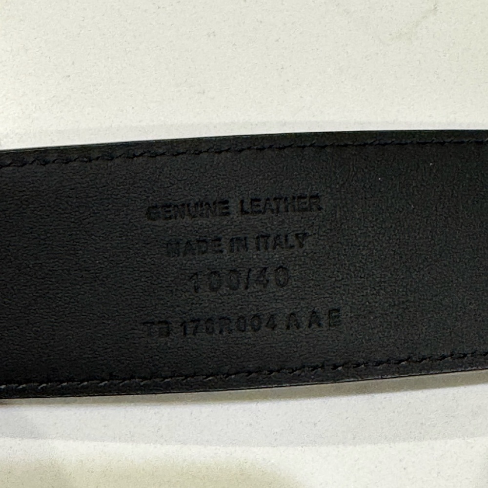 Tom Ford Black Leather Belt with Gold Buckle - Picture 4 of 6